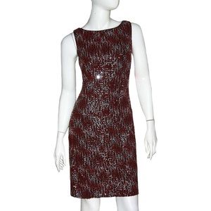 Isaac Mizrahi Dress NWT Sz 8 Purple Sequin Sheath